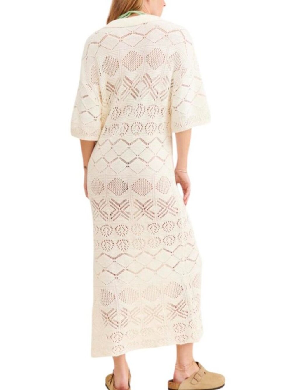 Free People Beach Islamorada Crochet Cover-Up Size Medium - Picture 2 of 7